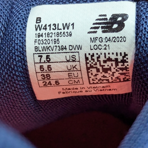 Women's Purple New Balance Shoes 413 - Picture 4 of 5